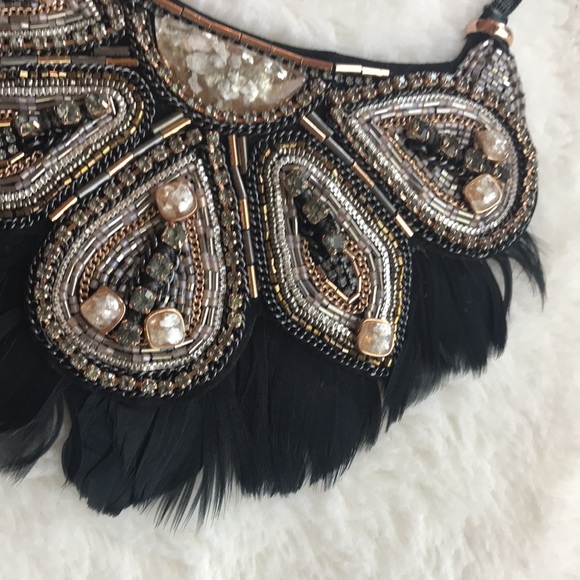 Stella & Dot Constantine Feather necklace - Picture 6 of 8